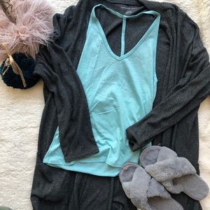 Free People Aqua Racer Back Tank